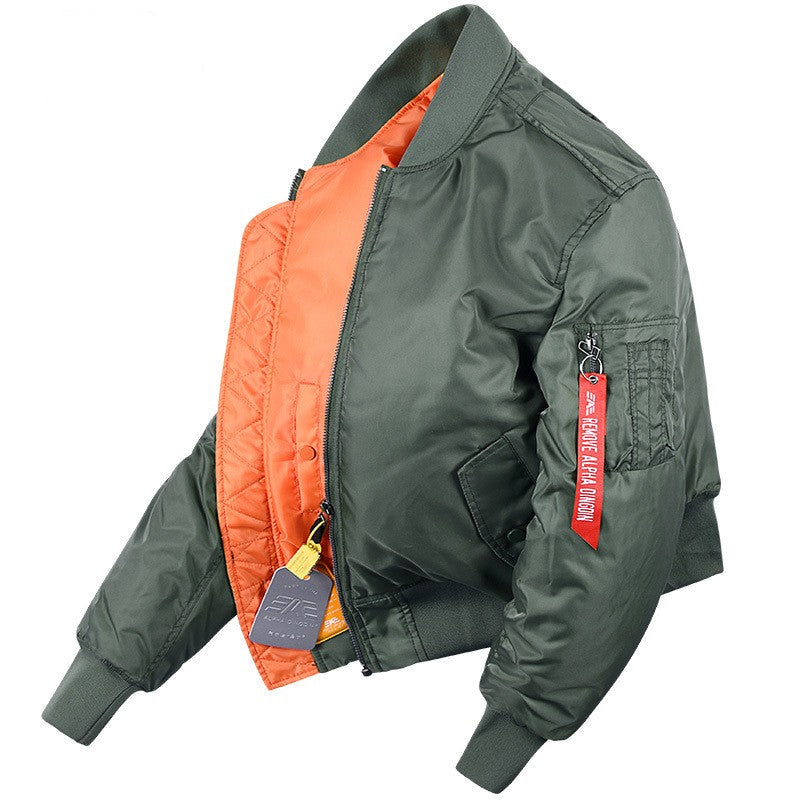 Winter Men's Bomber Jacket Thicken Warm Outerwear Outdoor Baseball Uniform Coat Large Size for Male