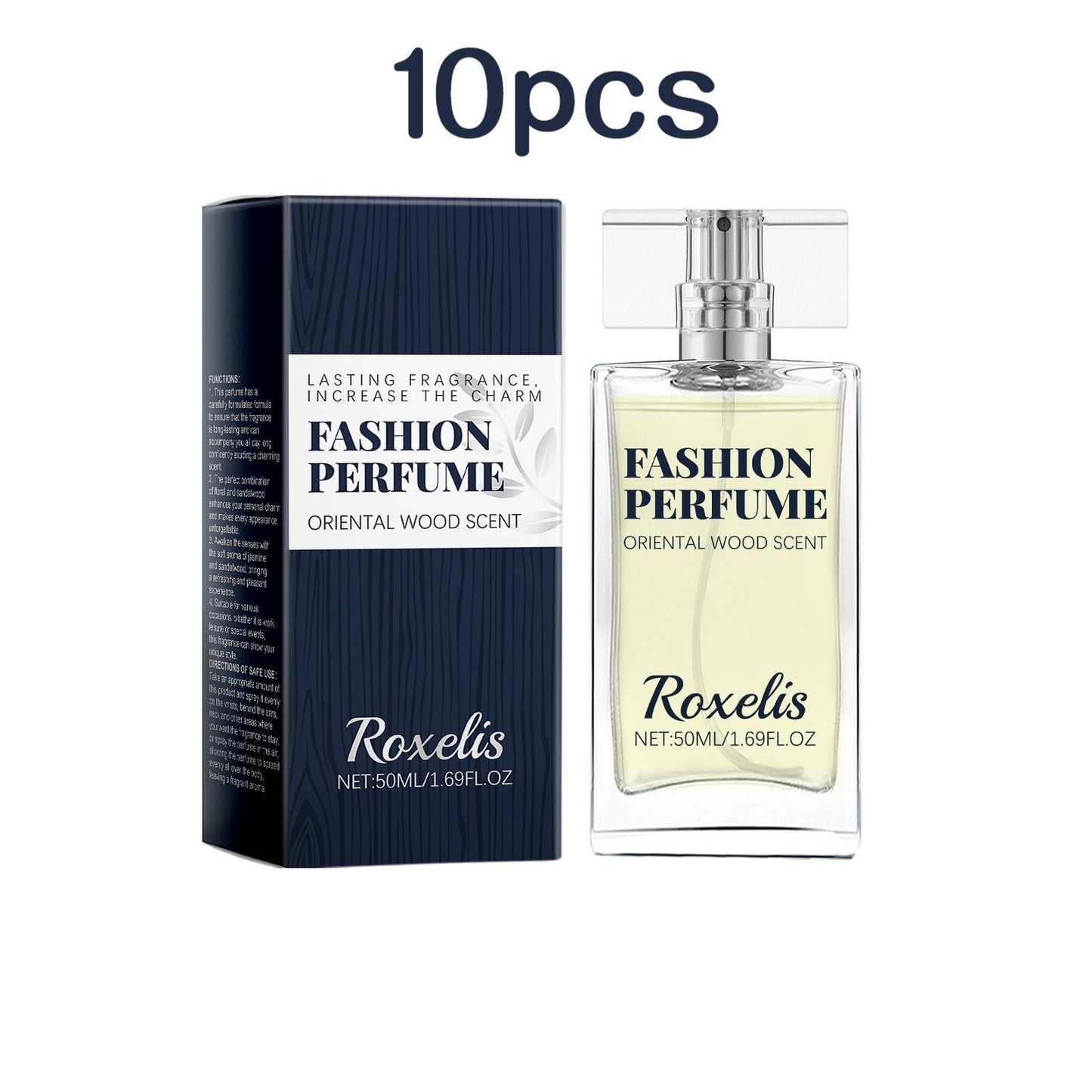 Roxelis 50ml Sandalwood Perfume Men Pheromone Freshing Fragrance Oriental Wood Flirting Dating Long Lasting Scent Perfume Spray