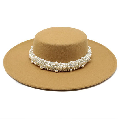 CHAPÉU FEMININO Chapéu Coco Chapéu Fedora Para Mulheres Chapéu Branco Plano Cinto De Luxo Senhoras Chapéu De Casamento Chapéus Fedora Outono Inverno ?????