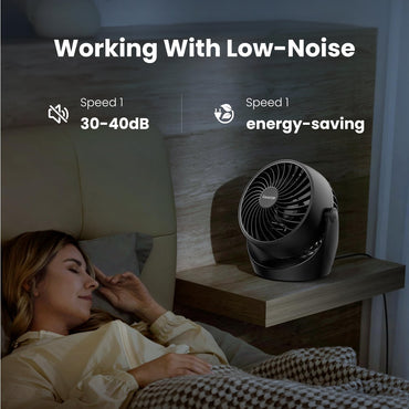 GAIATOP Air Circulator Fan, Portable Desk Fan Table Fan Dorm Fan, 5-Inch Small Fan 3 Speed with 360° Adjustable Tilt