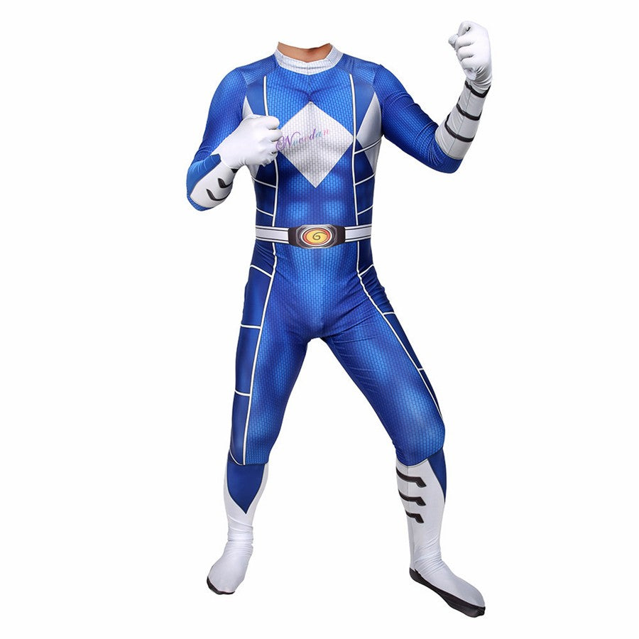 Power Samurai Sentai Shinkenger Rangers Costume Adult KidsSuperhero Cosplay Halloween Birthday Party Zentai Suit Jumpsuit
