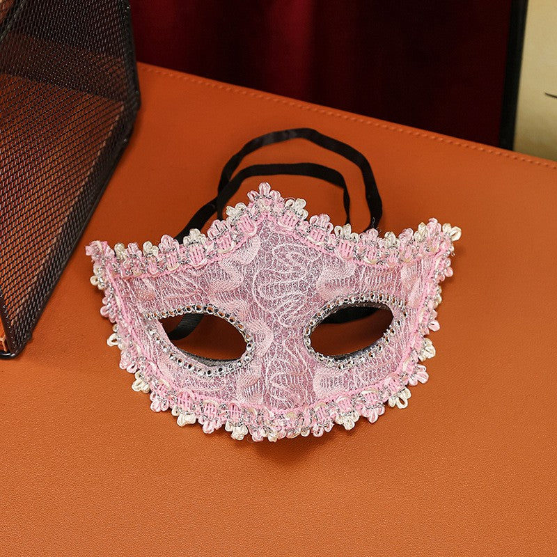 High-End Makeup Ball Mask, Half-Face Party Costume Accessory, Unisex Design for Birthdays & Festivals, Perfect for Men & Women
