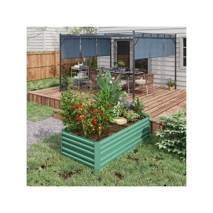 Canteiro de Jardim - Canteiro Elevado para Jardinagem Externa, Ideal para Legumes e Flores, Fácil de Montar, Durável &