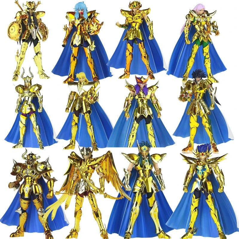 EM ESTOQUE CS Modelo Saint Seiya Myth Cloth EX Sagitário Aiolos/Capricórnio Shura/Gêmeos Saga/Libra Dohko Boneco de Ação