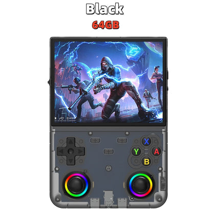 New R36 Ultra X Handheld Game Player WIFI 4.5 Inch IPS Screen Games Open Source Retro Video 64G/128G Memory