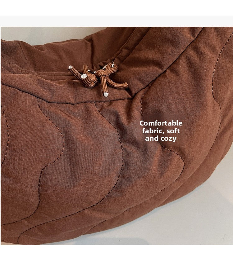 New Commuting Crossbody Bags for Women Fashion Texture and Simple Hobo Shoulder Bag Large Capacity Versatile Bags for Travel