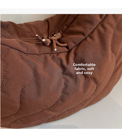 New Commuting Crossbody Bags for Women Fashion Texture and Simple Hobo Shoulder Bag Large Capacity Versatile Bags for Travel