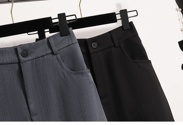 Suit Half-body Skirt Women's Large Size Autumn New Fashion Elegant Commuting Medium-length Package Hip Skirts Loose A-line Skirt