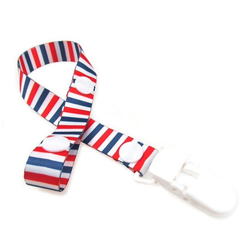 1pc Baby Pacifier Clip Chain: Soft material with cute design, secure clip prevents loss, guards baby's happy moments