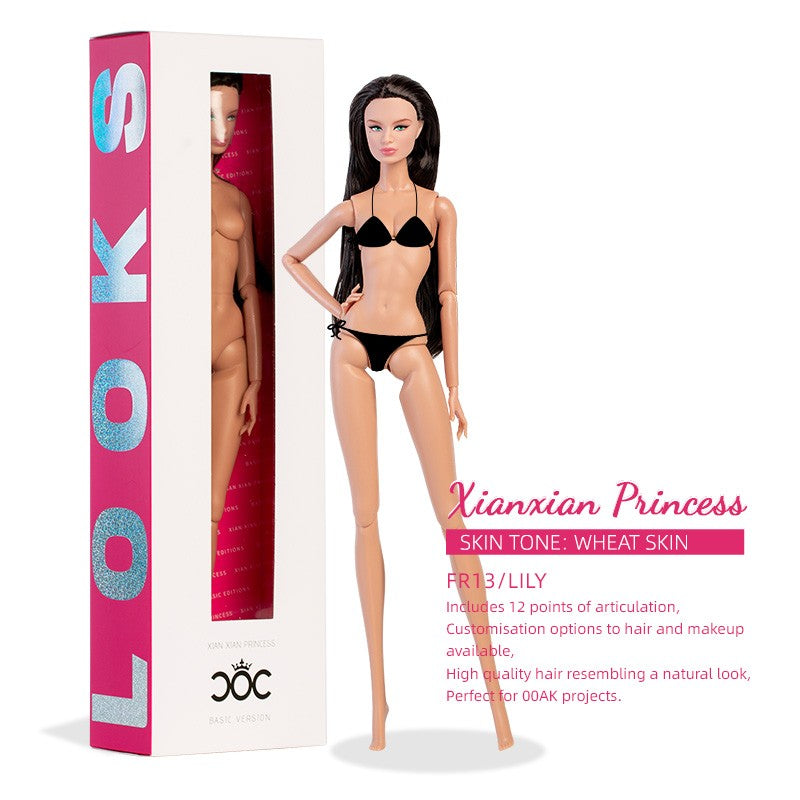 Xianxian Doll 32cm GALA NANA BJD Fashion Doll Ball-Jointed Supermodel Collectible Curly Straight Hair DIY Toys Collector Gift
