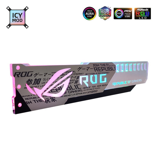 Aluminum GPU Bracket Aorus 5V3Pin VGA Holder RGB MSI ROG NVIDIA A-RGB Horizontal Video Card Support Metal AURA 12V