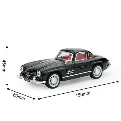 1:32 Mercedes Benz 300SL Classic Car Alloy Car Diecast Model Simulation Miniature Car Model Decorative Trendy Ornaments For Boy