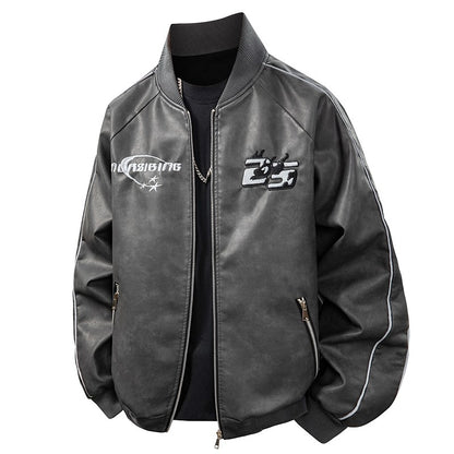 Leather Jacket Men Suede Coats Black Oversized 6XL 7XL 8XL Plus Size Street Motorcycle Autumn Hip Hop Brand Waterproof Autumn