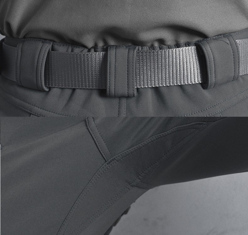 Men's Winter Military Fleece Tactical Sharkskin Cargo Pants Camping Hiking Climbing Trekking Waterproof Outdoor Trousers 5XL