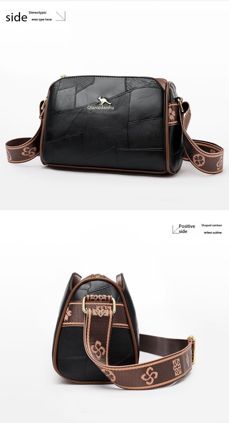 Luxury Kangaroo New Genuine High Quality Soft Leather Women Purses Cofrossbody Bag Designer Brand Ladies Shoulder Crossbody Bags