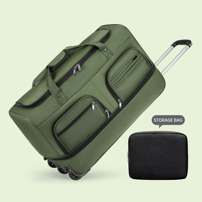 Airline Checked Bag Foldableing Overseas Moving Luggage Bag with Trolley Travel Luggage Rolling Travel Storage Bag Luggage Bag Men's Extra Large Capacity