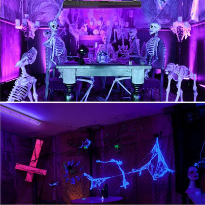 UV Black Light Lamp UV Floodlight With Magnetic LED Indoor Decor Party Atmosphere Table Lamp UV Light Halloween Party