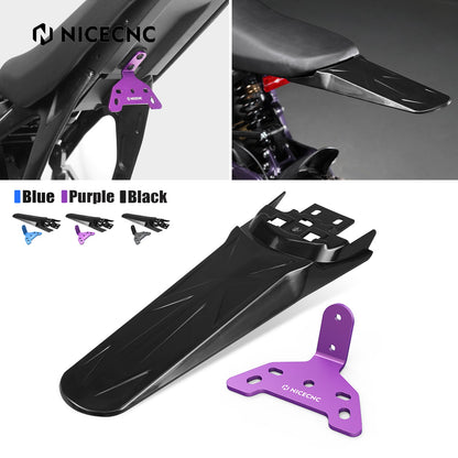 NICECNC para Surron Light Bee X para Sur-Ron Light Bee S Suporte de Montagem da Lanterna Traseira e Protetor de Para-lama Traseiro Estendido