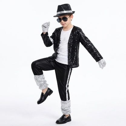 Halloween Coplay outfit for Show Performance Party Michael Jackson Celebrity Birthday Carnival Billie Jean Pop Star MJ costume