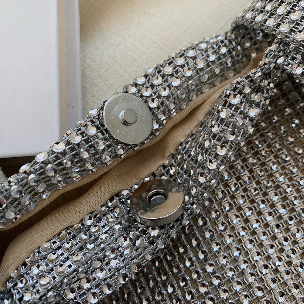 Sequins Bags Women Tote Bags Crystal Bling Fashion Lady Bucket Handbags Girls Glitter Purse Brand Luxury Designer Evening Clutch