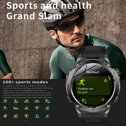 2025 NEW Dual-band GPS Outdoor Swim Sport Smart Watch Men Compass 730mAh Large Battery 10ATM Professional Waterproof Smart Watch