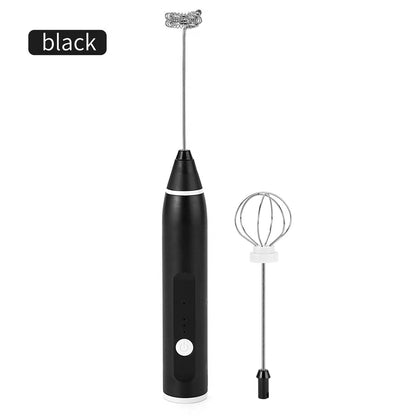 Handheld milk frother, egg beater, electric coffee machine, 3-speed rechargeable jam cake cream machine, kitchen blender