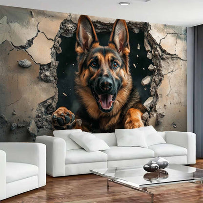 3D Wolf Dog Breakthrough Wall Tapestry-Suitable for Living Room, Bedroom, Dormitory Decorative Wall Art Hanging Cloth