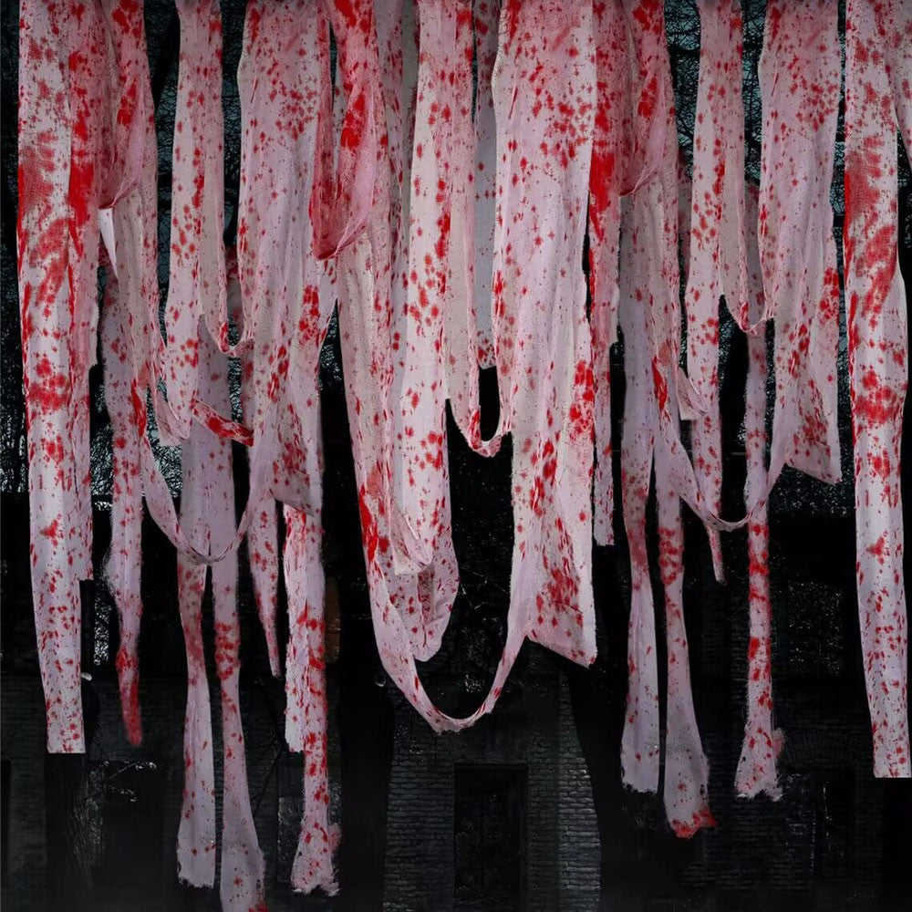 10M Artificial Blood Bandage Cloth Halloween Scary Decoraton Terror Theme Party Cosplay Props Home Garden DIY Decor Supplies