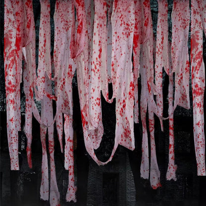 10M Artificial Blood Bandage Cloth Halloween Scary Decoraton Terror Theme Party Cosplay Props Home Garden DIY Decor Supplies