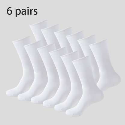 6Pairs Comfortable and Supportive Diabetic Socks for Men Moisture wicking Fabric Non-binding Top business socks