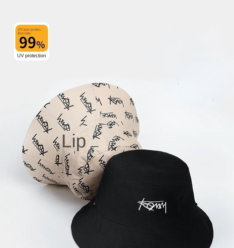 Big Head Letter Bucket Hat for Men Women XL Large Hip Hop Cap Fisherman Hat Summer Sun Hat Plus Size Panama