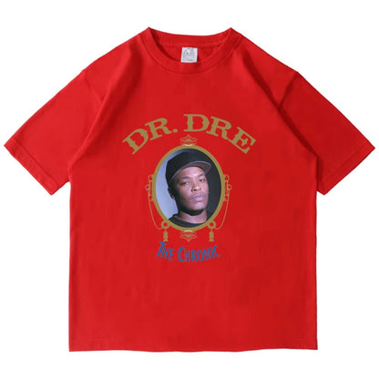 2025 Hot Sale Clothes Popular Dr Dre The Chronic T Shirt Cosplay Wear Streetwear Short Sleeve Tees Cotton Hip-pop T-shirt Men