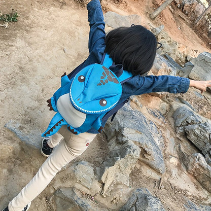 Nova Mochila Escolar Infantil de Dinossauro em Desenho Animado, para Meninas do Jardim de Infância, em Tecido Oxford, Mochila Escolar para Meninos à Prova d'Água, Mochila de Viagem com Animais