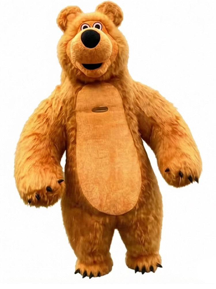 Inflatable Martha Bear Brown Bear Giant Costume Adult Walking Mascot Animal Cartoon Character Strange Costume Halloween Party An