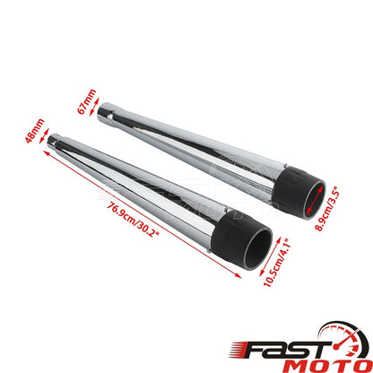 Motorcycle Slip On Mufflers Dual Exhaust Pipes For Harley Touring Road King Road Glide Electra Glides 2017-2023 Exhausts Muffler