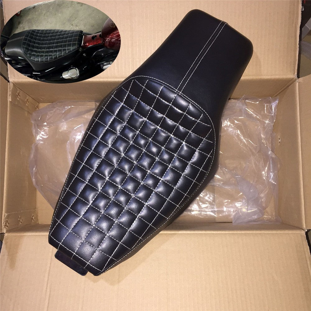 Assento de Couro Sintético (PU) de Motocicleta para Piloto e Garupa Dianteiro Traseiro para Harley Sportster XL Iron 883 1200 48 Forty-Eight 2004-2015 16