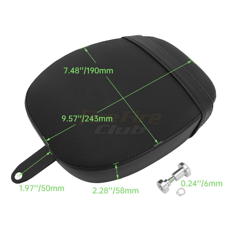 Almofadas de Assento de Para-lama Traseiro em Couro PU para Passageiro para Harley Sportster Forty Eight 48 72 2010-2015