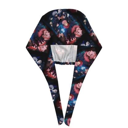Custom S-Satorues G-Gojoes Cartoon Scrubs Cap Surgical Hats Women Men Skilled Operating Room Cap Operator Hats Lab Works Hat