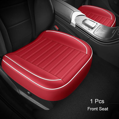 1Pcs PU Leather Car Universal Seat Cover Interior Auto Seat Kits Cushion Four Seasons Protector Mat Front Rear Rows Accessories