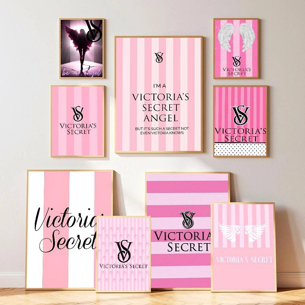 1pc V-V-Victorias-Fashion-S-Secret Poster Print For Bedroom Living Room Home Decor Painting Wall Art HD Picture Mural