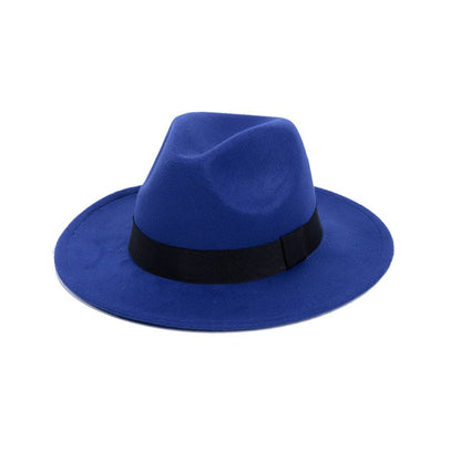 Topi Fedoras Musim Dingin Topi Jazz Klasik Felt Topi Fedora Panama Kasual untuk Pesta Putih chapeau luxe chapeu panama masculino