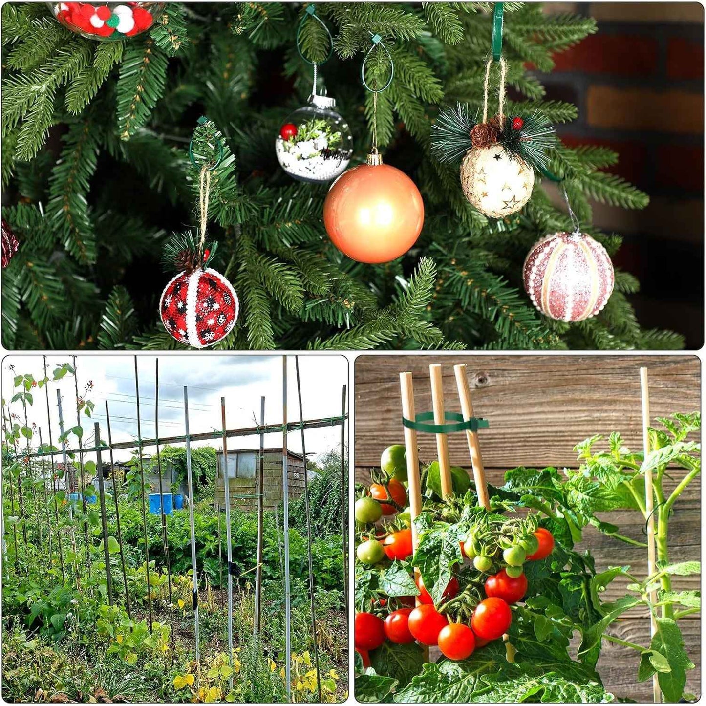 Reusable Adjustable Plastic Plant Cable Ties for Garden Vines, Trees, and Shrubs Support, Locking Nylon Zipper Organizer Tools