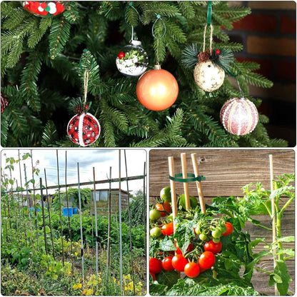 Reusable Adjustable Plastic Plant Cable Ties for Garden Vines, Trees, and Shrubs Support, Locking Nylon Zipper Organizer Tools