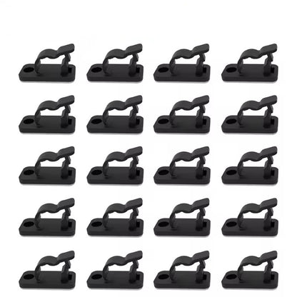 20/50Pcs Self Adhesive Cable Clips Cord Management Wire Organizers Desk Tidy Clamp for Home Office Car Cable Manager