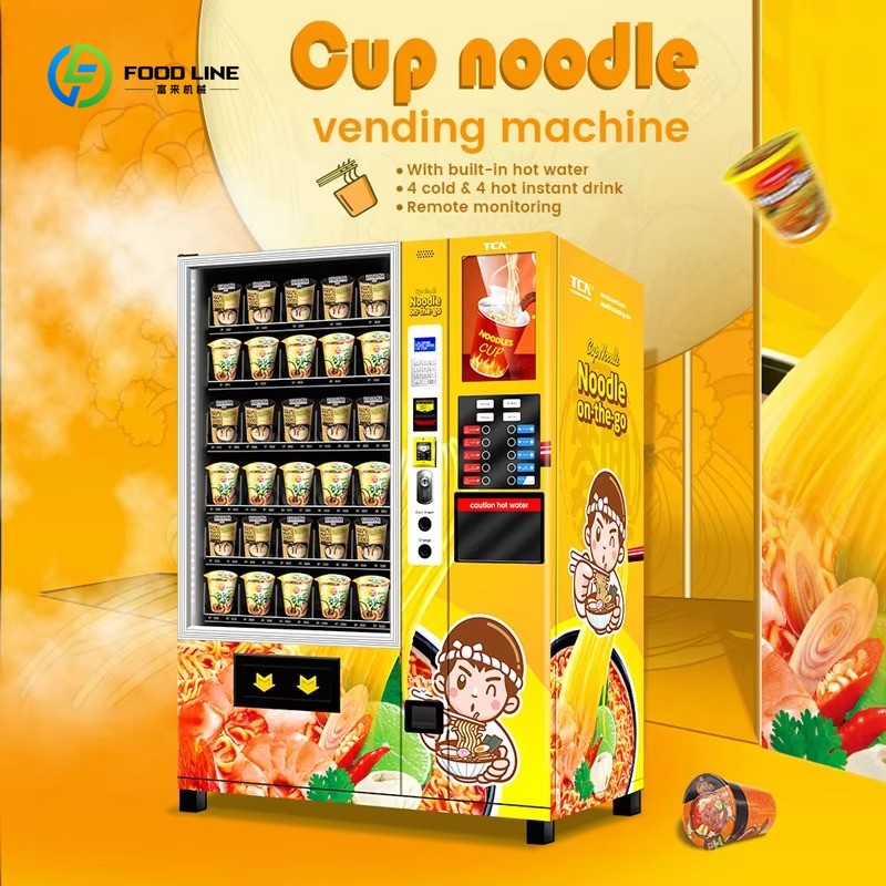 Vending Machine New Style Instant Ramen and Cup Noodle Vending.Machine With Hot Water