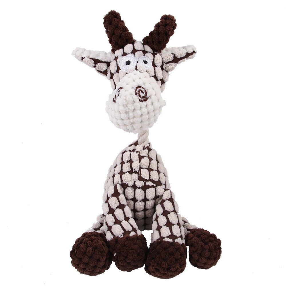 Brinquedo de Pelúcia para Cães Mordedor de Cordeiro, Macaco, Porco com Som, Treinamento de Ventilação, Suprimentos para Limpeza de Dentes de Cães, Brinquedos para Cães Grandes