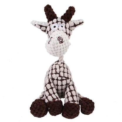 Brinquedo de Pelúcia para Cães Mordedor de Cordeiro, Macaco, Porco com Som, Treinamento de Ventilação, Suprimentos para Limpeza de Dentes de Cães, Brinquedos para Cães Grandes