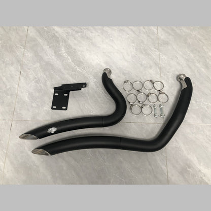Motorcycle V&H Exhaust System Muffler Exhaust Pipe For Harley Dyna Street Bob Fat Bob Wide Glide Super Glide Low Rider 06-17