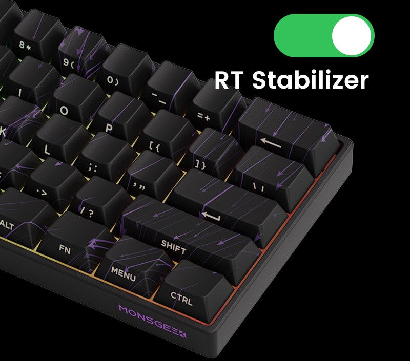 Akko MonsGeek FUN60 Teclado Mecânico Interruptor Magnético Teclados Gamer 60% Gatilho Rápido 0,01mm 8K ARGB HE/TMR Teclado Personalizado