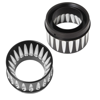 Motorcycle 4.4" Slip On Exhaust Mufflers Tips End Caps For Harley Touring CVO Street Road Electra Glide Road King FLHR 1995-2023